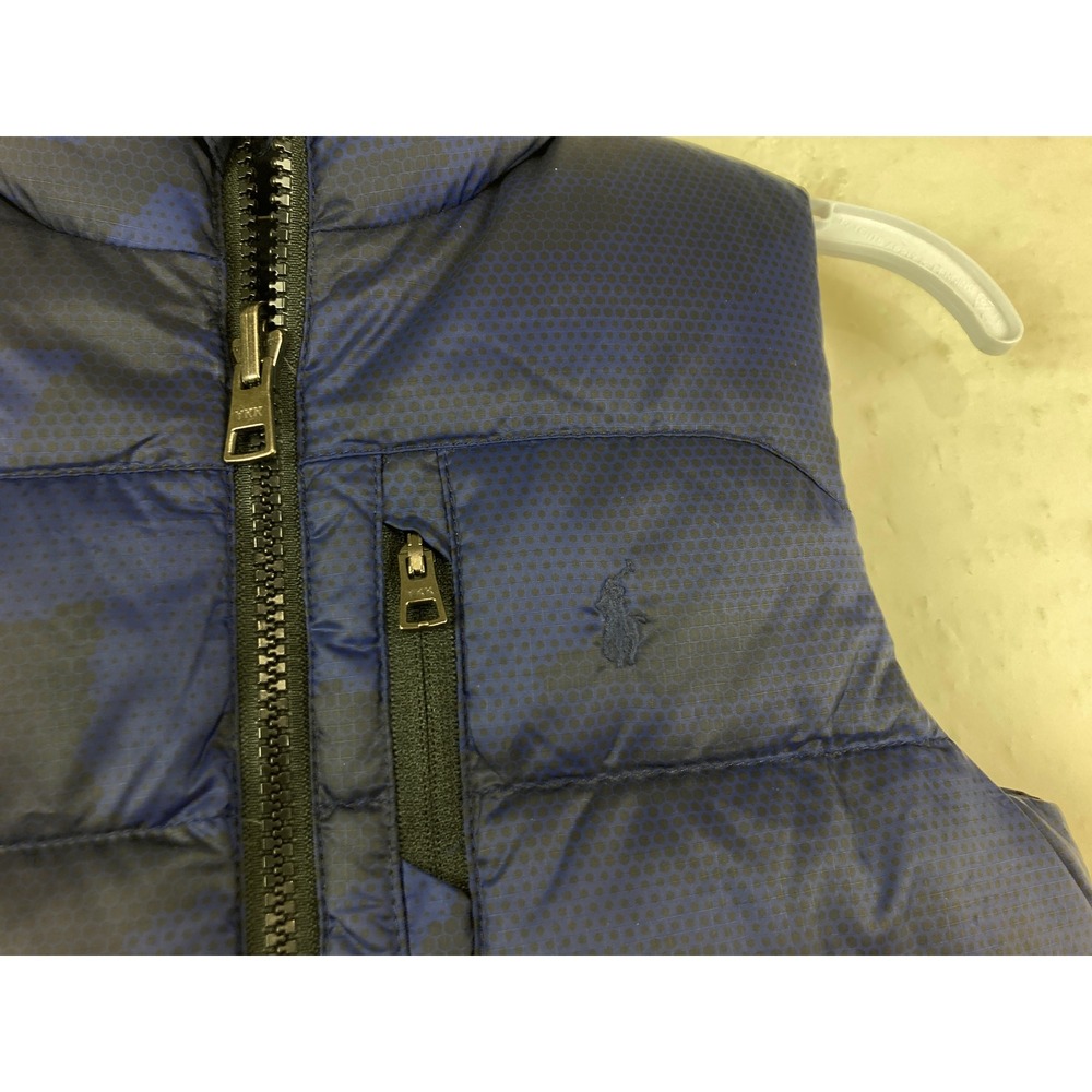 Polo Ralph Lauren Puffer Vest Toddler 3T Blue Camo Reversible Down Fill Coat - Picture 2 of 6